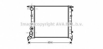 AVA QUALITY COOLING rt2042 -  Радиатор, охлаждение двигателя